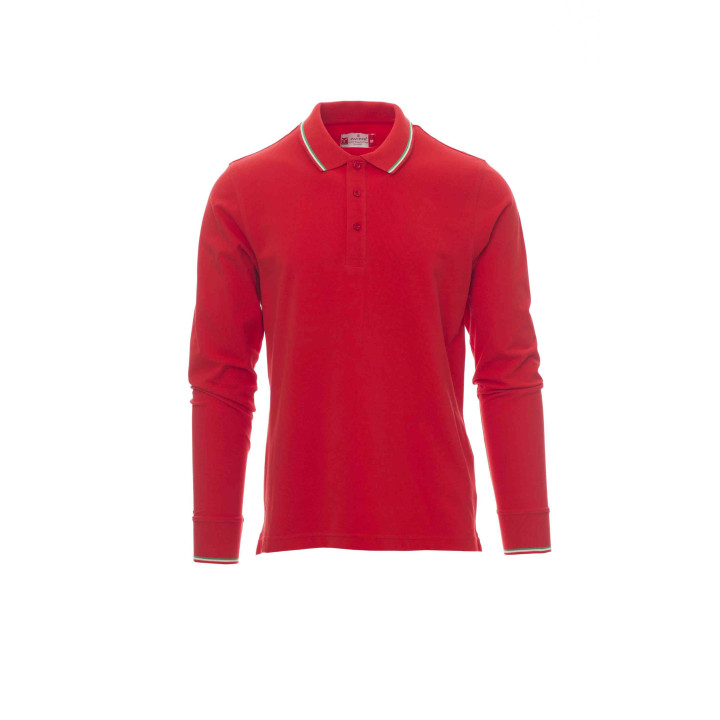 Aviazione Langarm Polo Herren