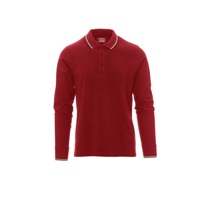 Aviazione Langarm Polo Herren