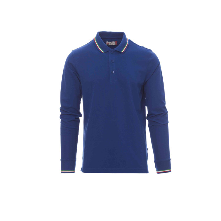 Aviazione Langarm Polo Herren